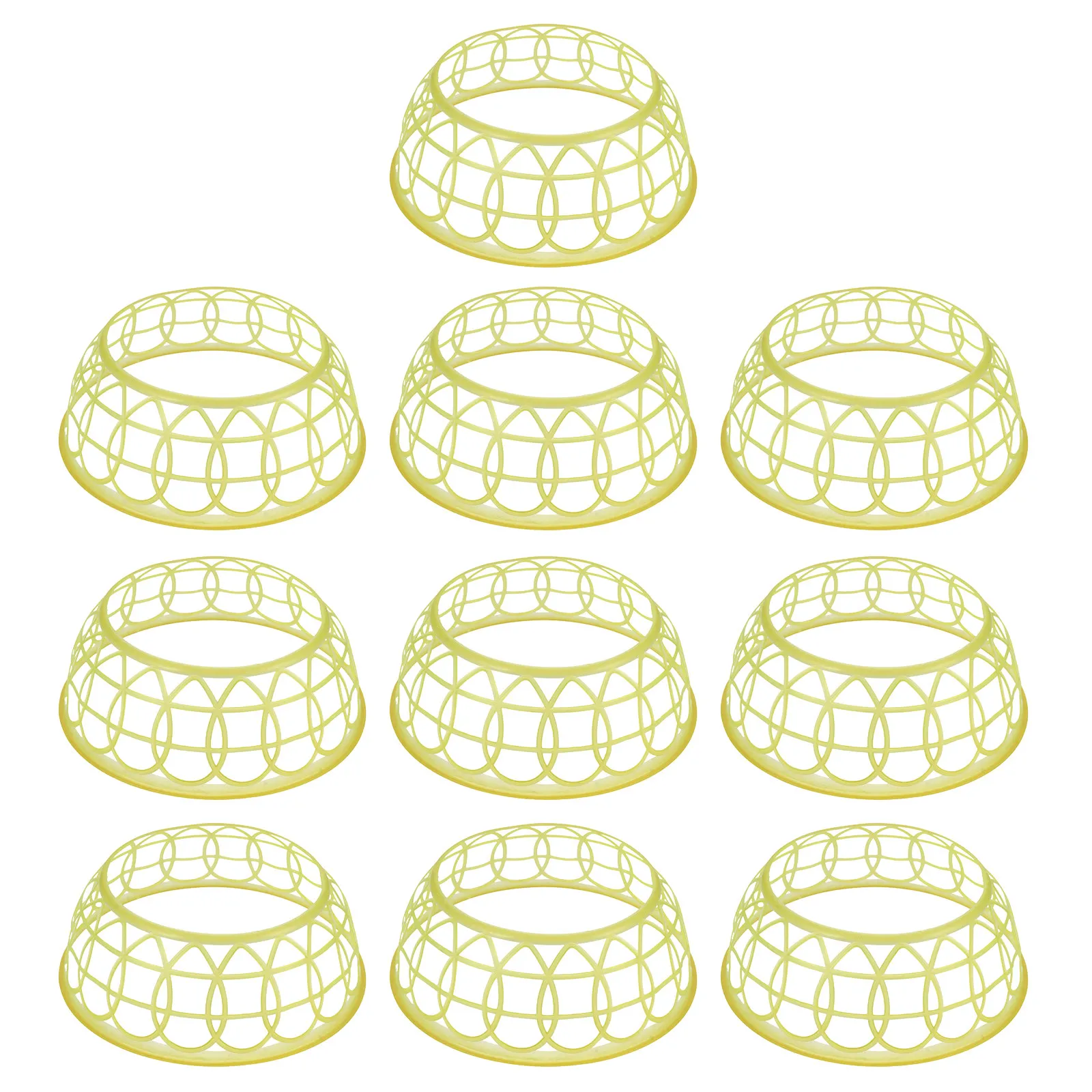 10Pcs Plastic Conical Hat Support Rings Inner Loop Inserts for Straw Farmer Cap DIY Craft Shaping Breathable Hat Liner