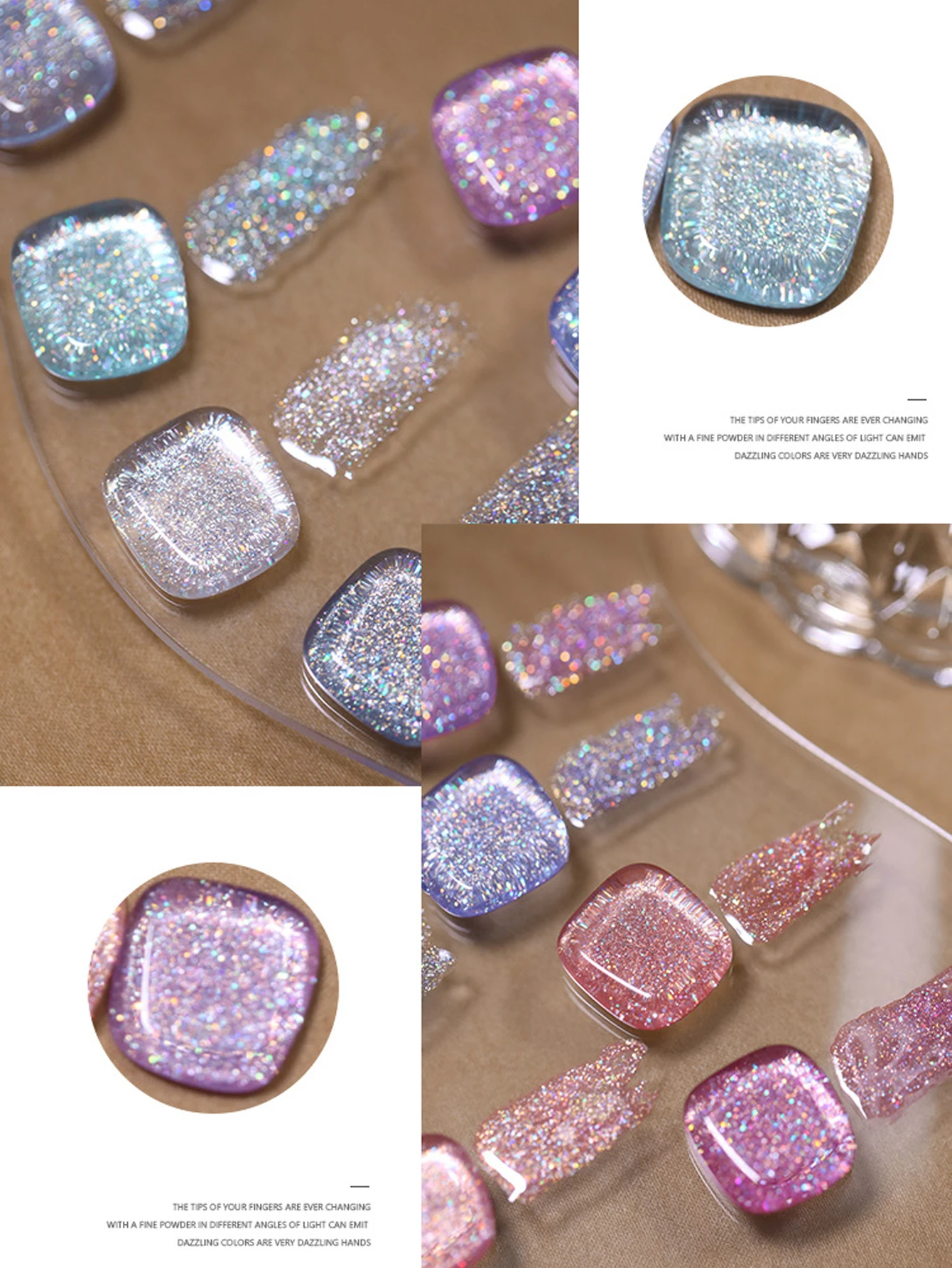 1-12pcs WS Dreamy Pearl Fairy Glitter เล็บ Mermaid Girl 2024 ยอดนิยมประกายเจลเล็บเล็บอุปกรณ์คริสต์มาสเล็บ