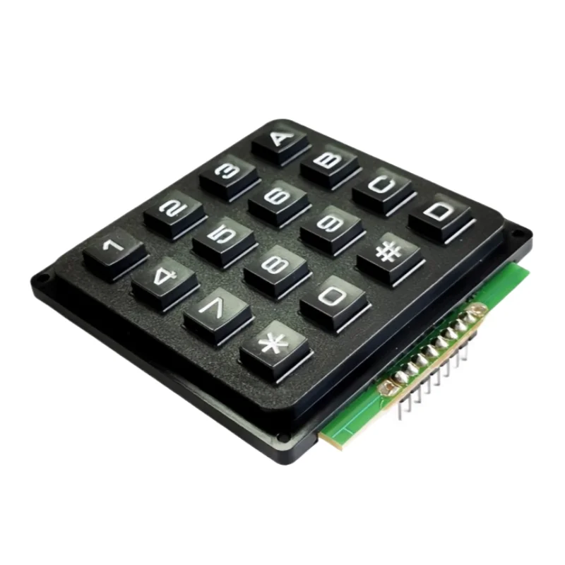 Einzelchip-Tastatur, Tastenmatrix-Tastatur 3 * 4 12 Tasten/4 * 4 16 Tasten, industrielle Tastatur mit Zeilen- und Spaltenabfrage – Detail 2