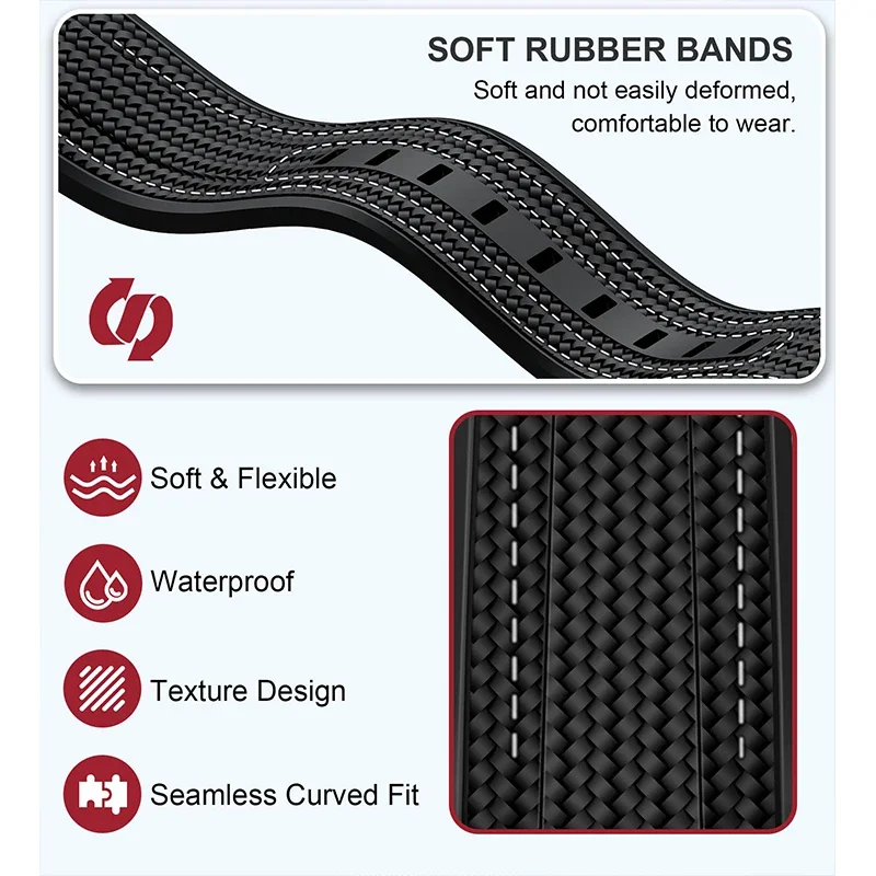 20mm Quick Release Strap for Swatch X Omega joint MoonSwatch Men Women Curved End Weave Silicone Rubber Watch Band Bracelet Tool