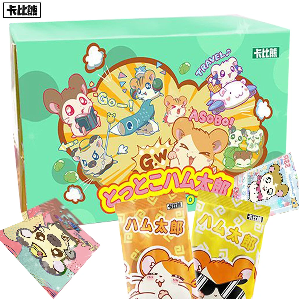 

Genuine Hamtaro Collection Cards For Children Cartoon Figure Cute Golden Mouse 23rd Anniversary Edition Card Children Gifts Toys