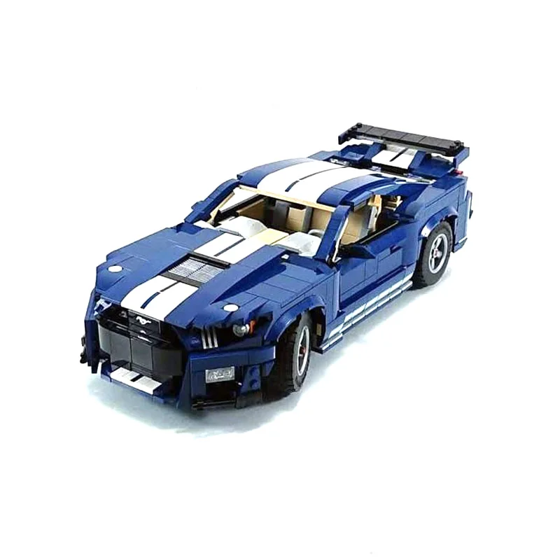 Mustang Shelby GT500 Convertible Cobra Roadster Auto Bouwstenen F150 Raptor Klassieke Pickup DIY Voertuig Bakstenen 10265 Speelgoed Cadeau