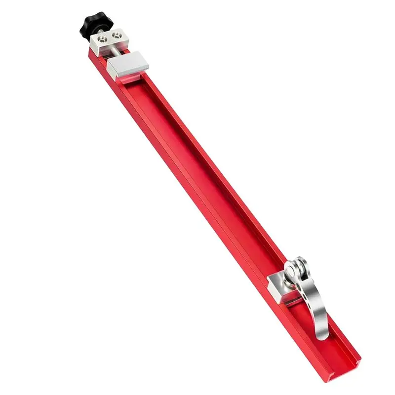 AT44-Circular Saw Guide Rail - 360Mm Alloy Fence Attachment With Dual Lock, For Parallel Straight Cuts And Wood Trimming