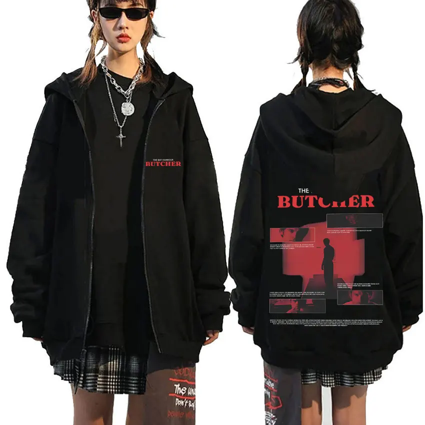 

TV Play Dexter Morgan The Bay Harbour Butcher Zipper Hoodie Men Women Casual Oversized Zip Up Jacket Men's Fleece Sweatshirts