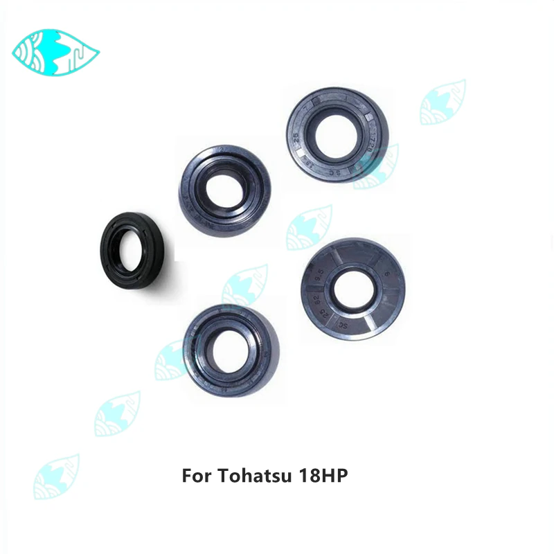 332-60223-0，350-01215-5，350-01215-1，346-65013-0，Oil Seal for Tohatsu Outboard Boat Parts 2T 15/18HP Crankshaft/Water Pump/Blade