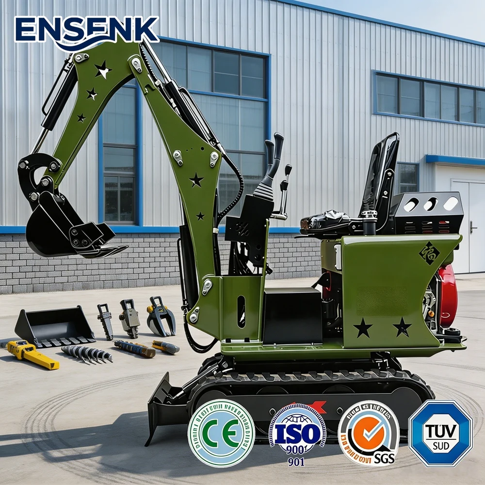 

New 1.7/1.5Ton Mini Excavator With Kubota/YanmarConstruction Equipment For JardinPelle HydrauliquesThumb Clamp