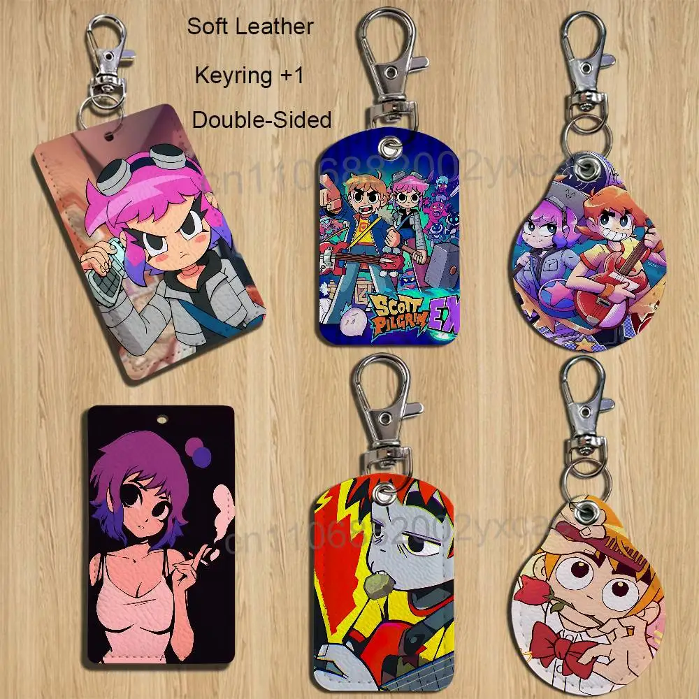 

Ramona Flowers Scott Pilgrim EX Card Holder With Keychain Executive Protection For Bank Credit Subway Bus Case