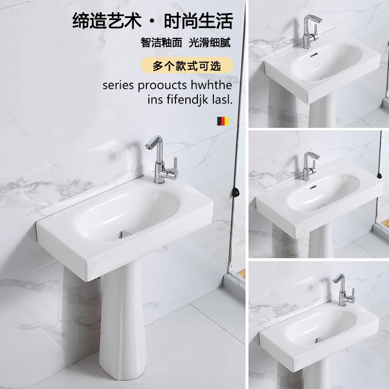 

Умывальник-колонна, встроенный умывальник от пола до потолка, керамический умывальник для ванной комнаты, балкон, бытовой, 36 см, маленький