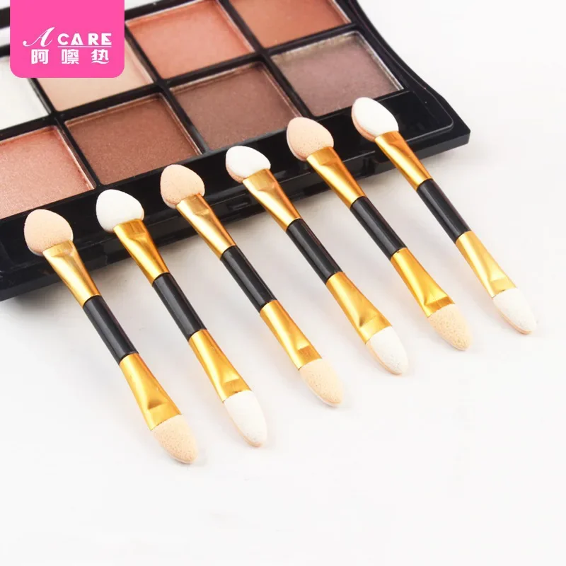 DX01/Eye shadow brush/A1PQ8-Sponge Eye Shadow Stick Brush Portable Eye Big Head Makeup Brush Tool Long Brush Holder Begi