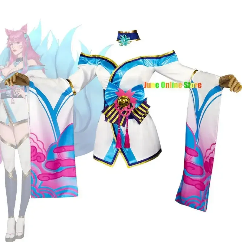 SN66 Ahri LOL disfraz de Cosplay Spirit Blossom League of Legends Cosplay Spirit Blossom Ahri disfraz de Cosplay DressW & C @