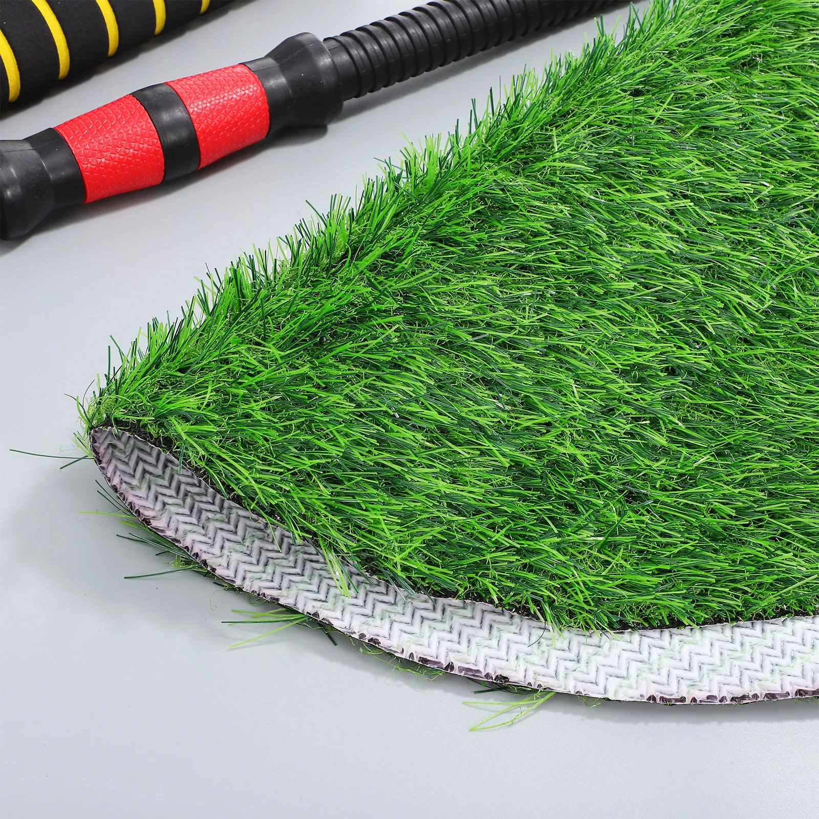 Artificial Grass Table Mat Round Simulated Grass Tablecloth for Party Dining Room Outdoor Table Decor Holiday Placemat