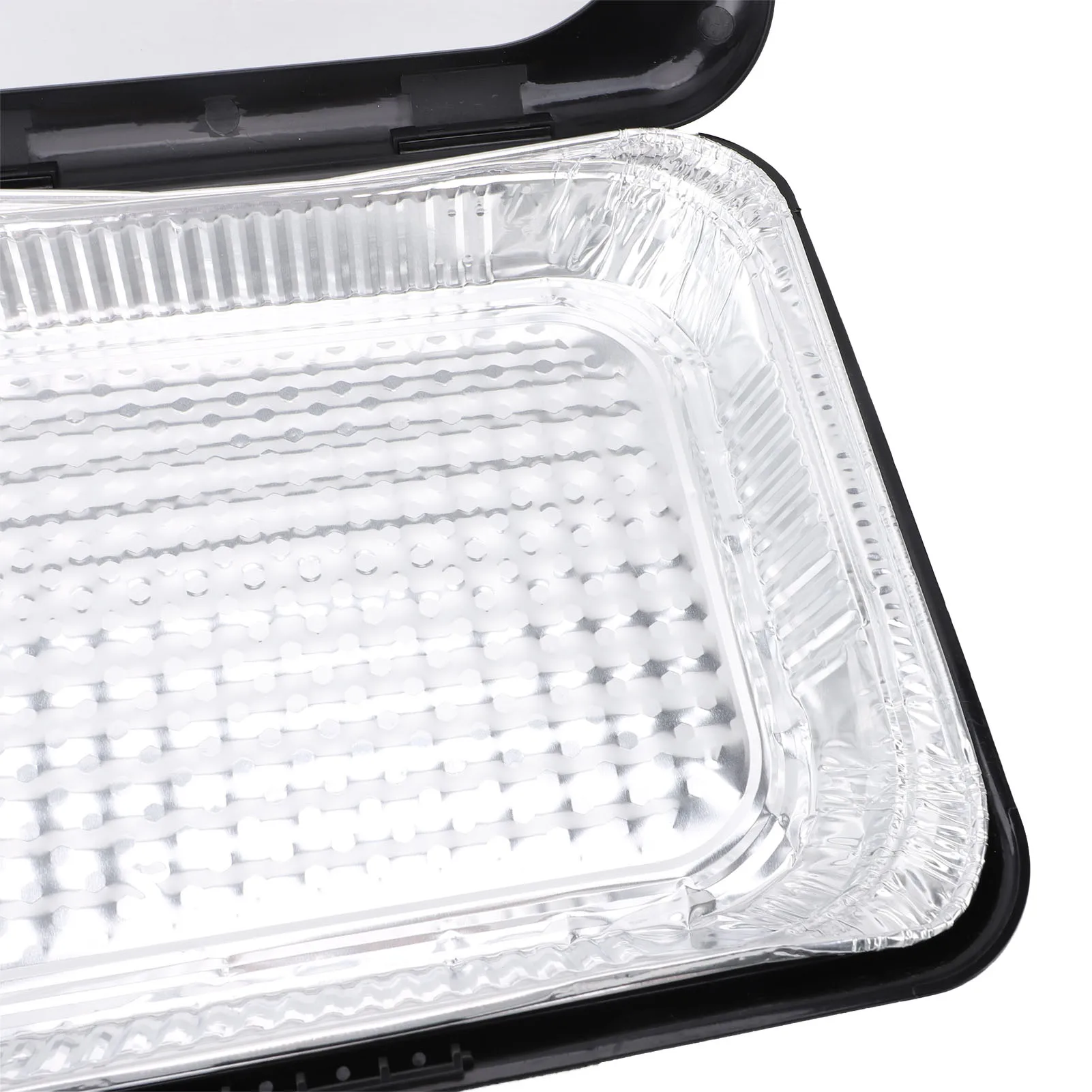 Foil Pans Insulated Easy To Clean Multifunction Lightweight Foil Tray Carrier Stackable with Removable Lid for Outdoor Camping