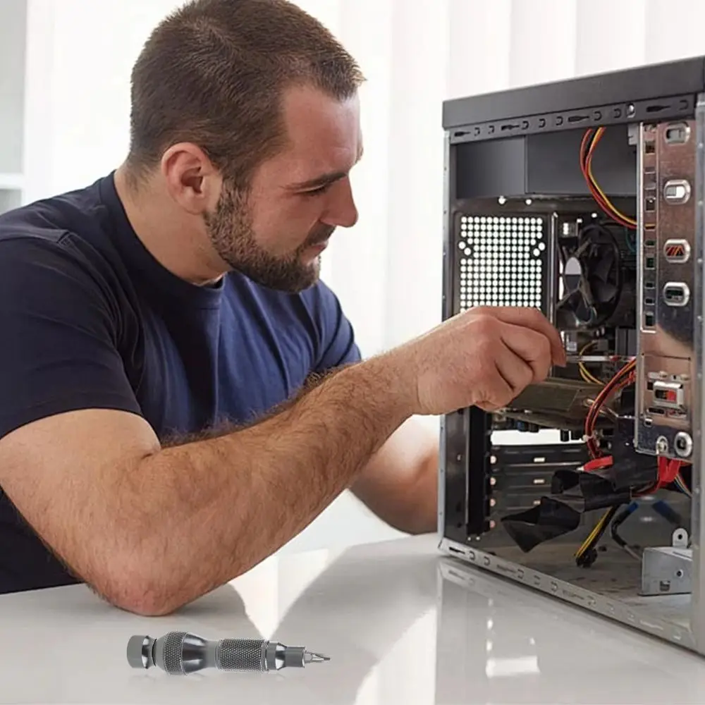 

Aluminum Alloy 6.35mm Bits Holder Ergonomic Extension Rods Mini Screwdriver Bits Holding Bar Durable Sturdy 6.35mm Hex Shank Bit