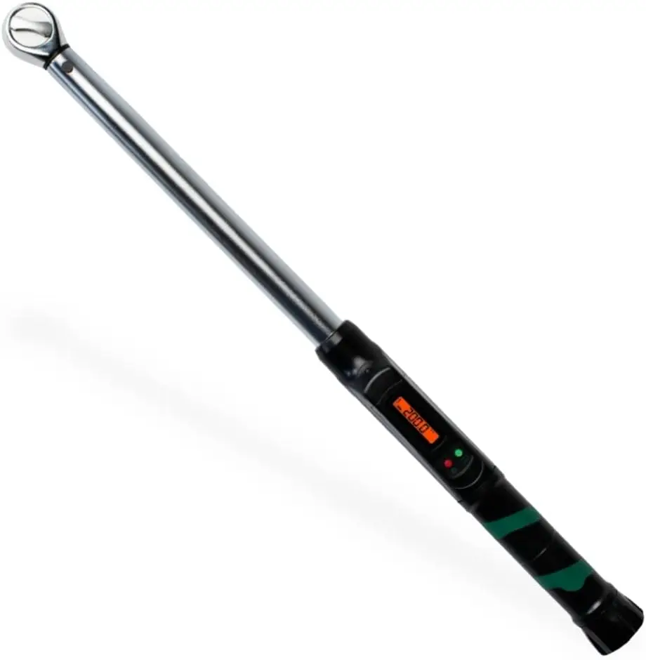 مفتاح عزم الدوران الرقمي 1/2 بوصة 25-250 قدم رطل مع ميزان إلكتروني وتصميم على شكل نقر لصيانة السيارات والدراجة