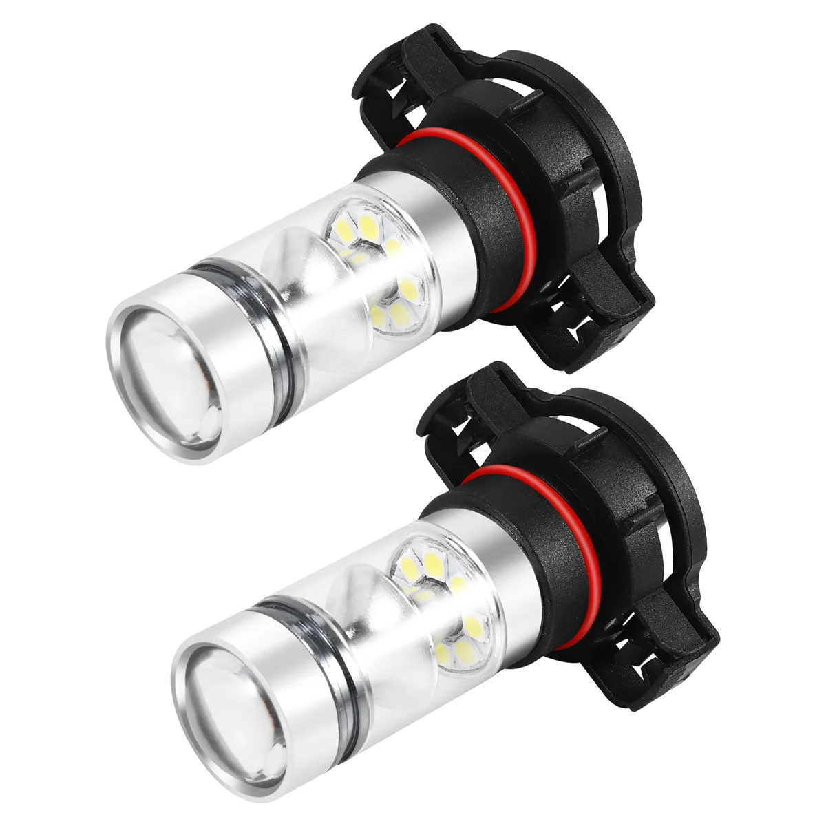 2x 5202 H16 PS24w High Power 100w 6000k Super White Led Fog Drl Lights Bulb