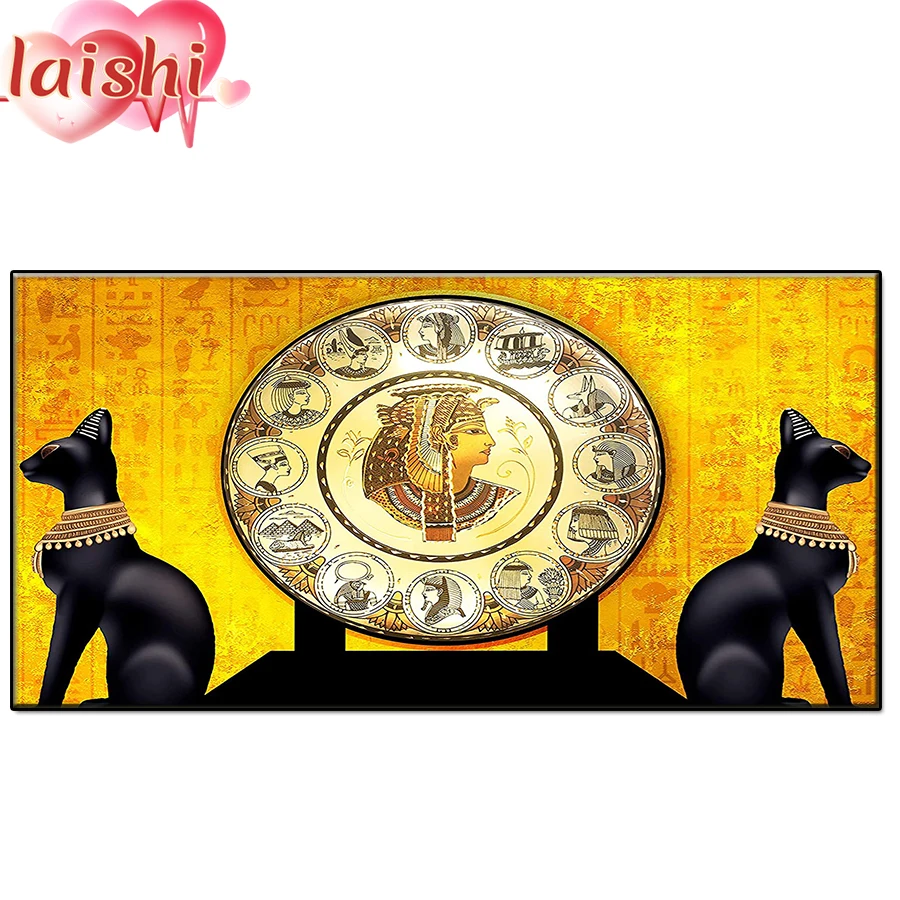 Diy Cleopatra and the Black Panther diamond painting cross stitch kit 5D diamond painting mosaic mosaic rhinestone embroidery