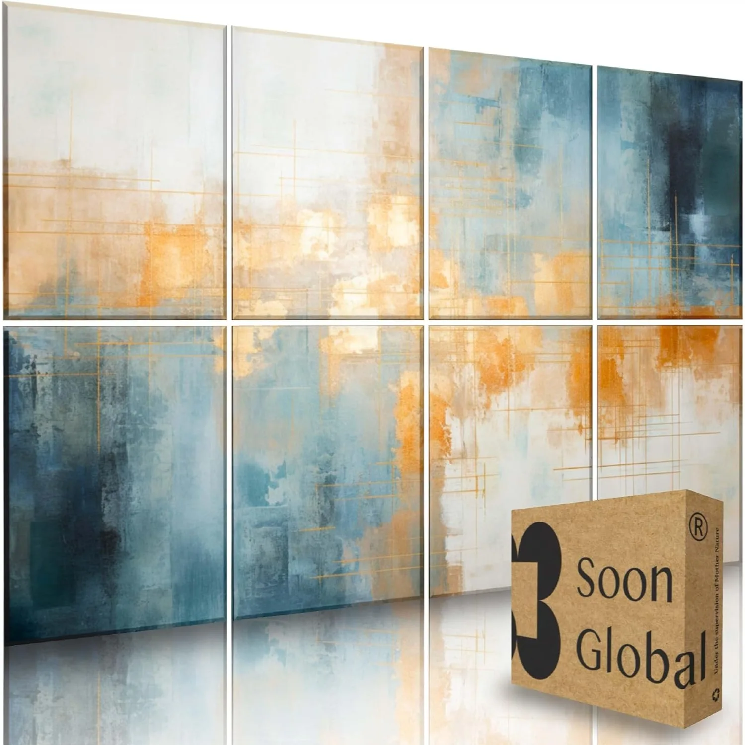 

Acoustic Wall Panels 48x32 Inches, Sound Absorbing Panels with High-Density Polyester Fiber for Superior Soundproofing and