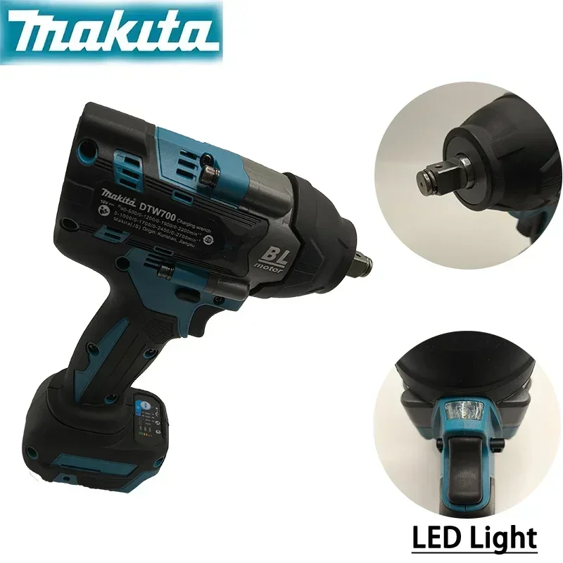 

Makita DTW700 18V Cordless Brushless Impact Wrench - High Torque Rechargeable Electric Screwdriver (Bare Tool)