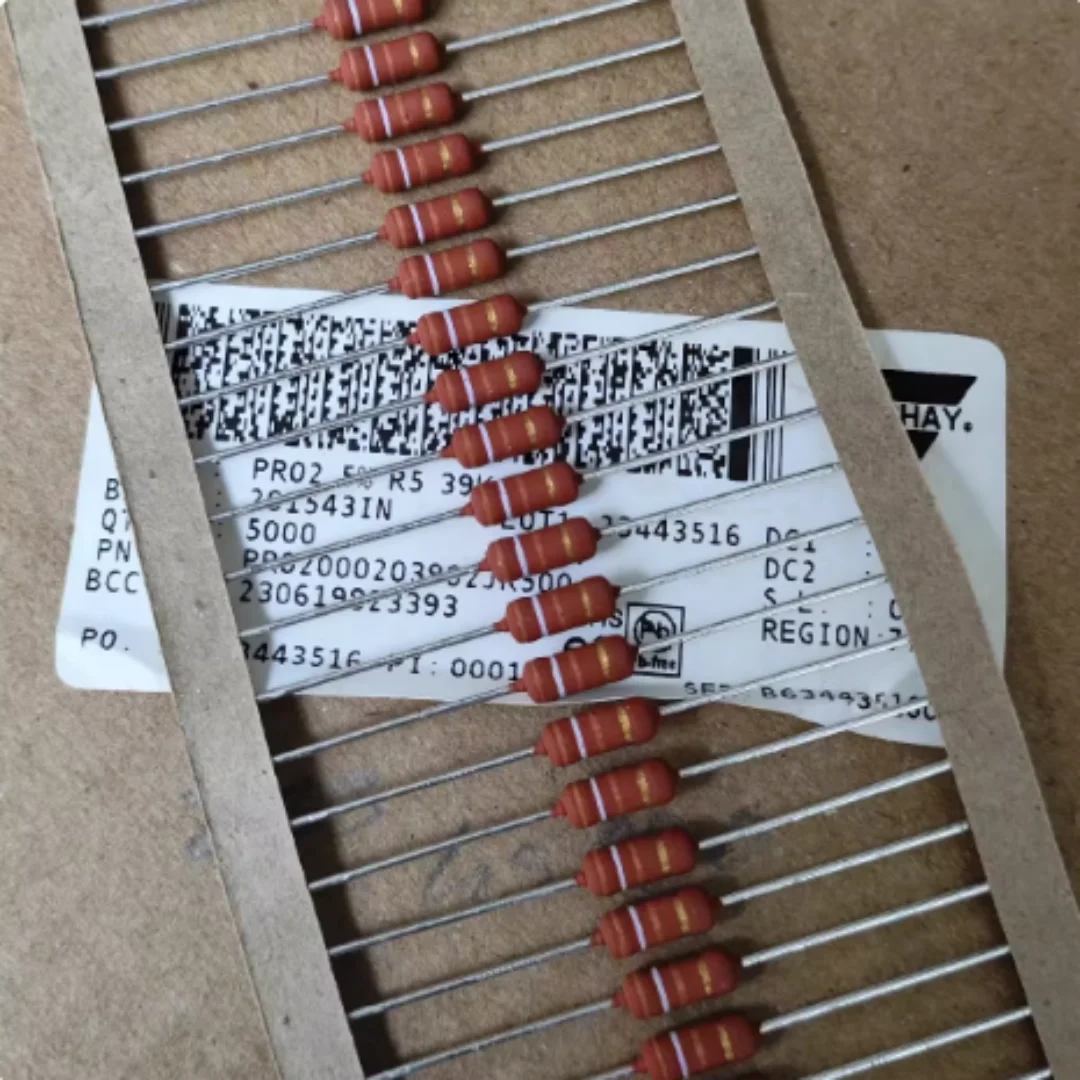 VISHAY PR02 39K 39KΩ 2W 5% overheating color-coded red resistor with copper terminals 10 pieces