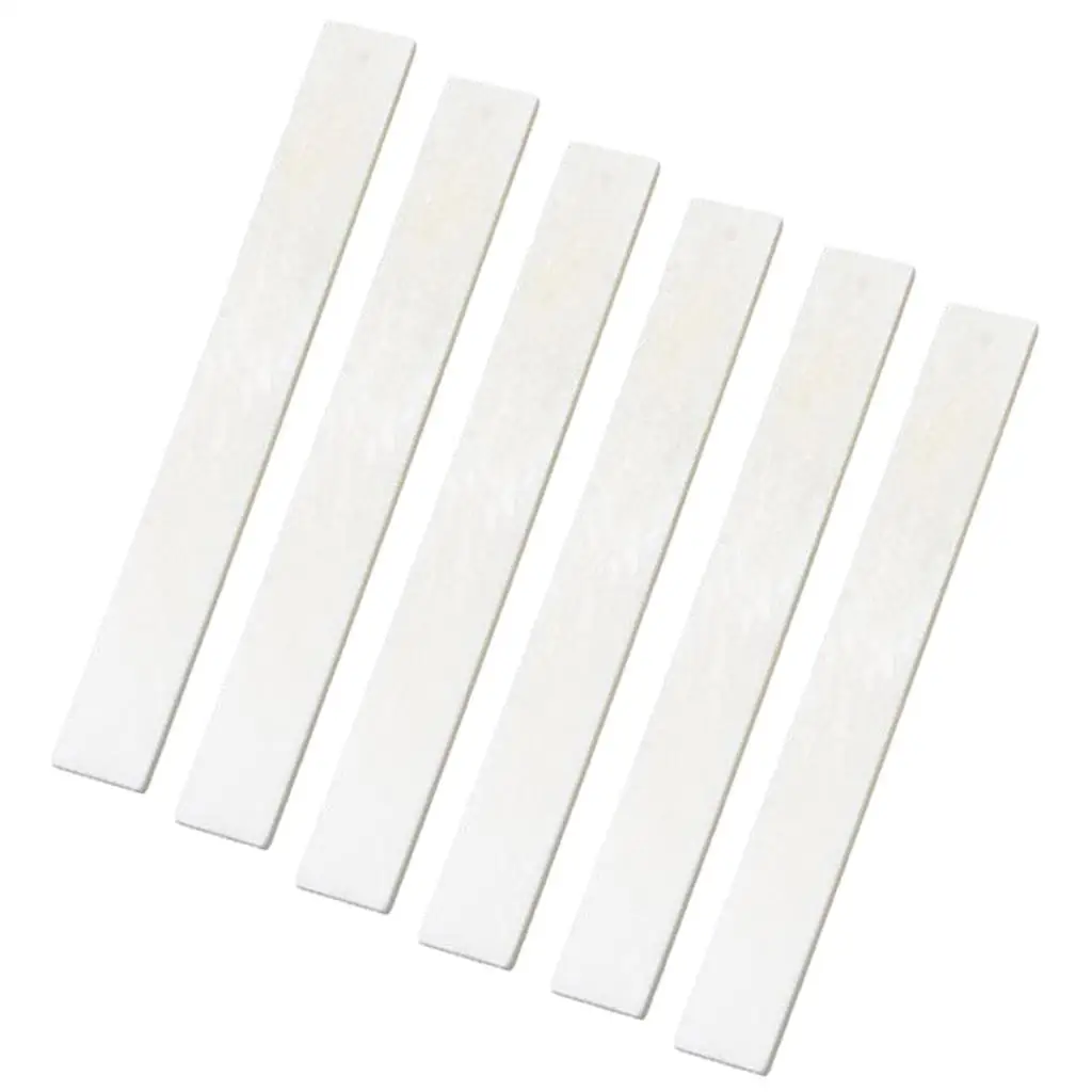 Bone Nut 80mm Unbleached Rectangular Piece for Acoustic Guitar Classic Bass Mandolin Banjo DIY String Instrument
