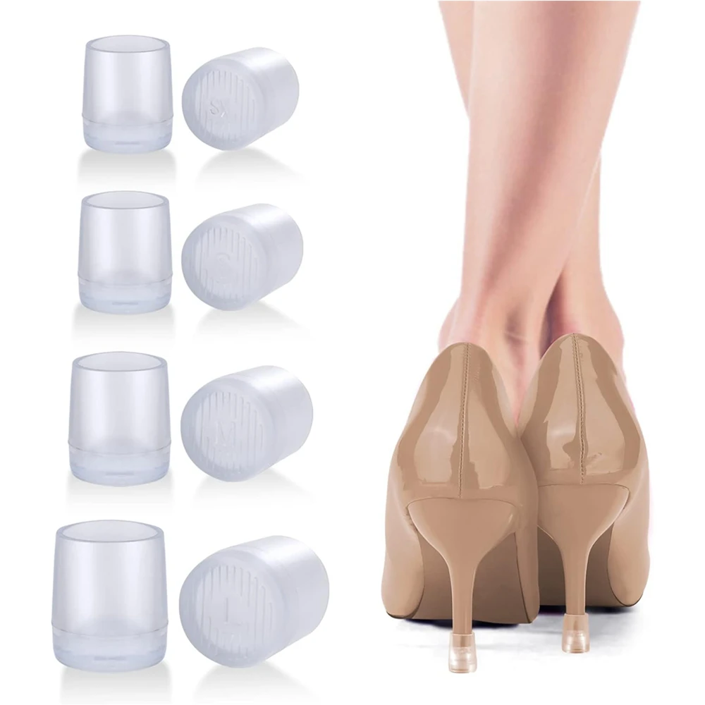 50 pares de protectores de tacón alto de silicona, tapones antideslizantes para tacones altos, zapatos de baile latino, tapa para fiesta de bodas