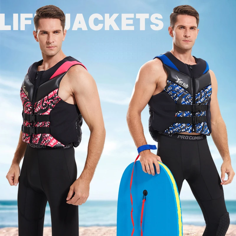 Adult High-end Life Jacket Drifting and Surfing Buoyancy Jacket Professional Life Jacket PVC