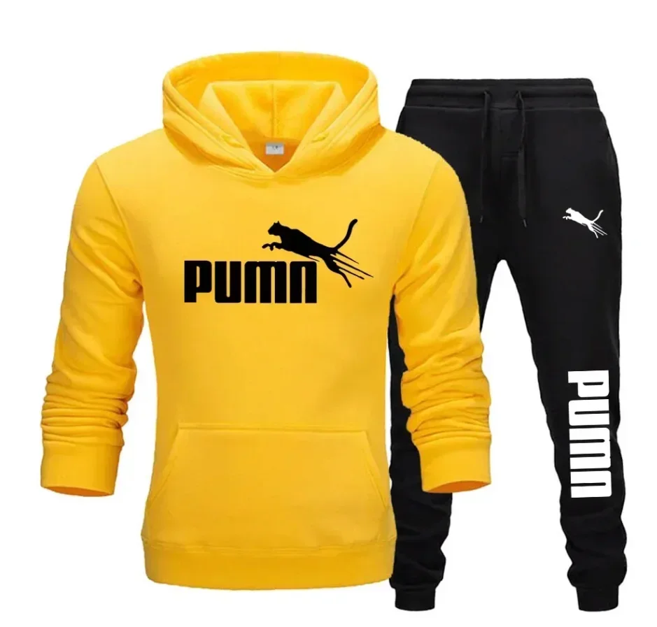 Men's spring sports suit, comfortable casual top and sports pants fitness jogging two-piece set