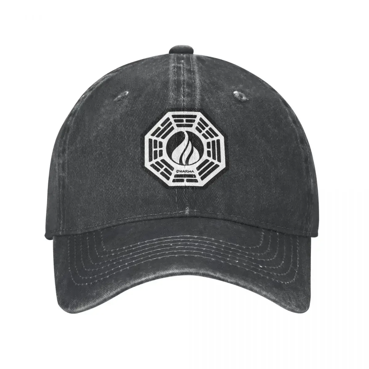 Casual Dharma Initiative Logo Lost TV Show Baseball Cap Unisex Distressed Denem Washed Snapback Cap Outdoor Gollf Hats Cap