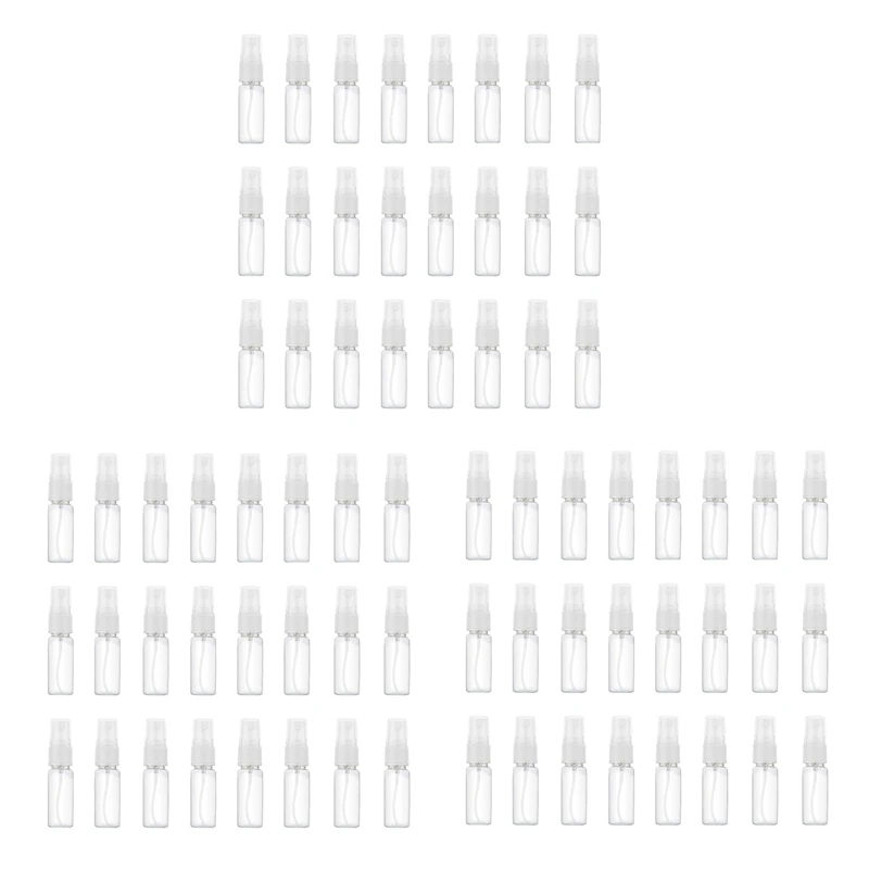 

72Pcs 20Ml Transparent Empty Spray Bottles Portable Refillable Fine Mist Sprayer Bottles