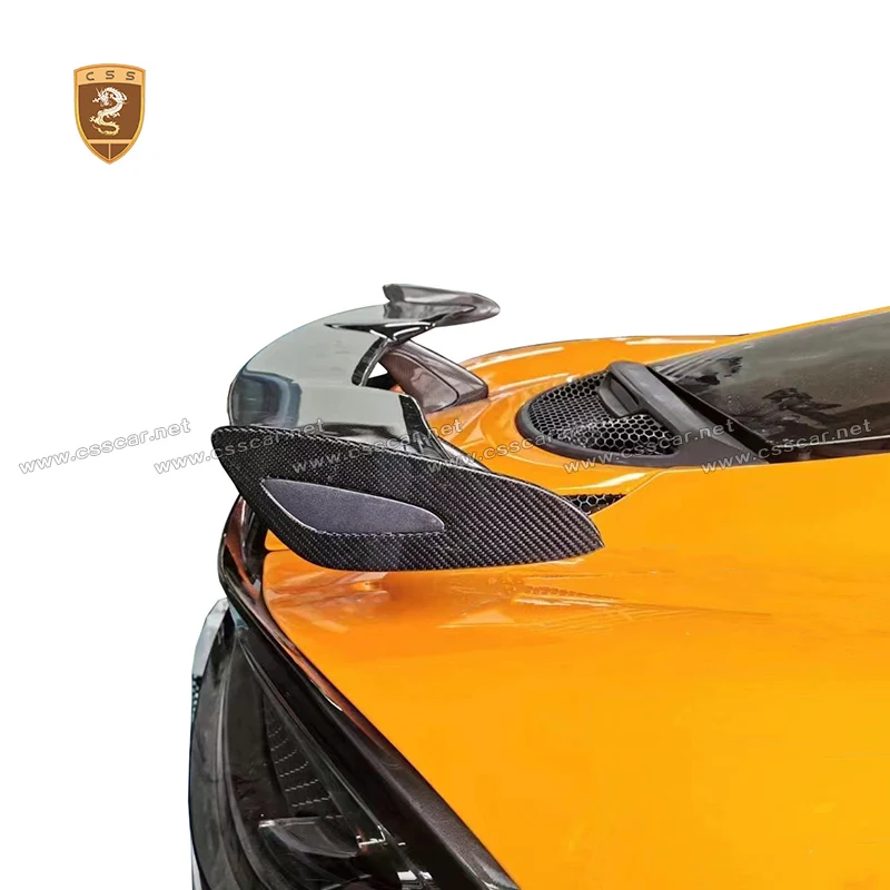 

Unique Design MSO Style Dry Carbon Car Tail Wing Spoilers For Mclaren 540c 570s Rear bumper accessories decoration 2015-2019