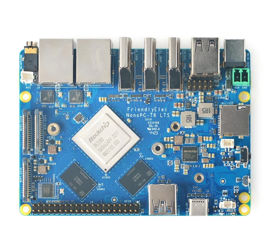 Friendly Nanopc T6 Development Board kit RK3588 Cortex A76 6TOPs Computing Power  Twin 2.5