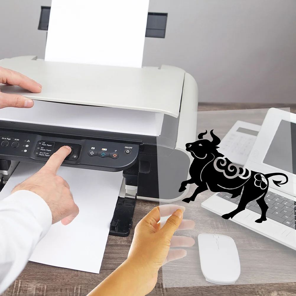 10 Sheets Pallet Transparent Plate Making Film Acrylic Business Card Paper Picture Printer