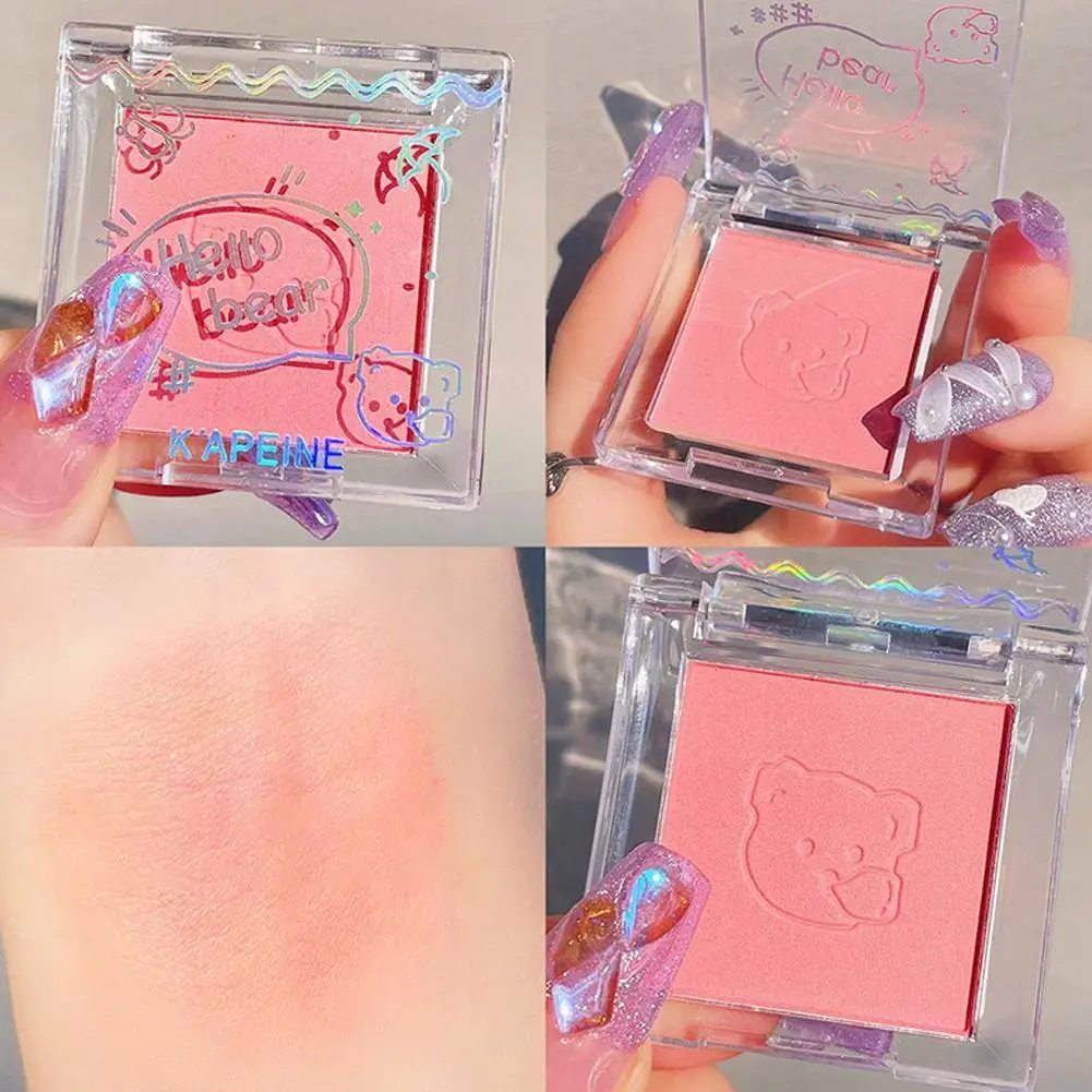 Blush en poudre douce pour filles, fard à joues monochrome, fard à joues naturellement pigmenté, contour du visage, cosmétiques en poudre, B4s6, 256