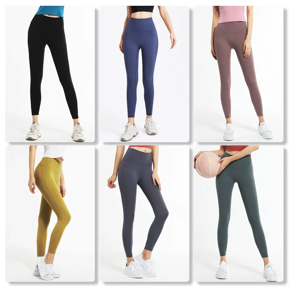 

Dopamine-colored Yoga Pants with A Back Waistband Pocket, Sports Leggings, Cloud-feel Fitness Stretch Butt-lifting Peach Pants.