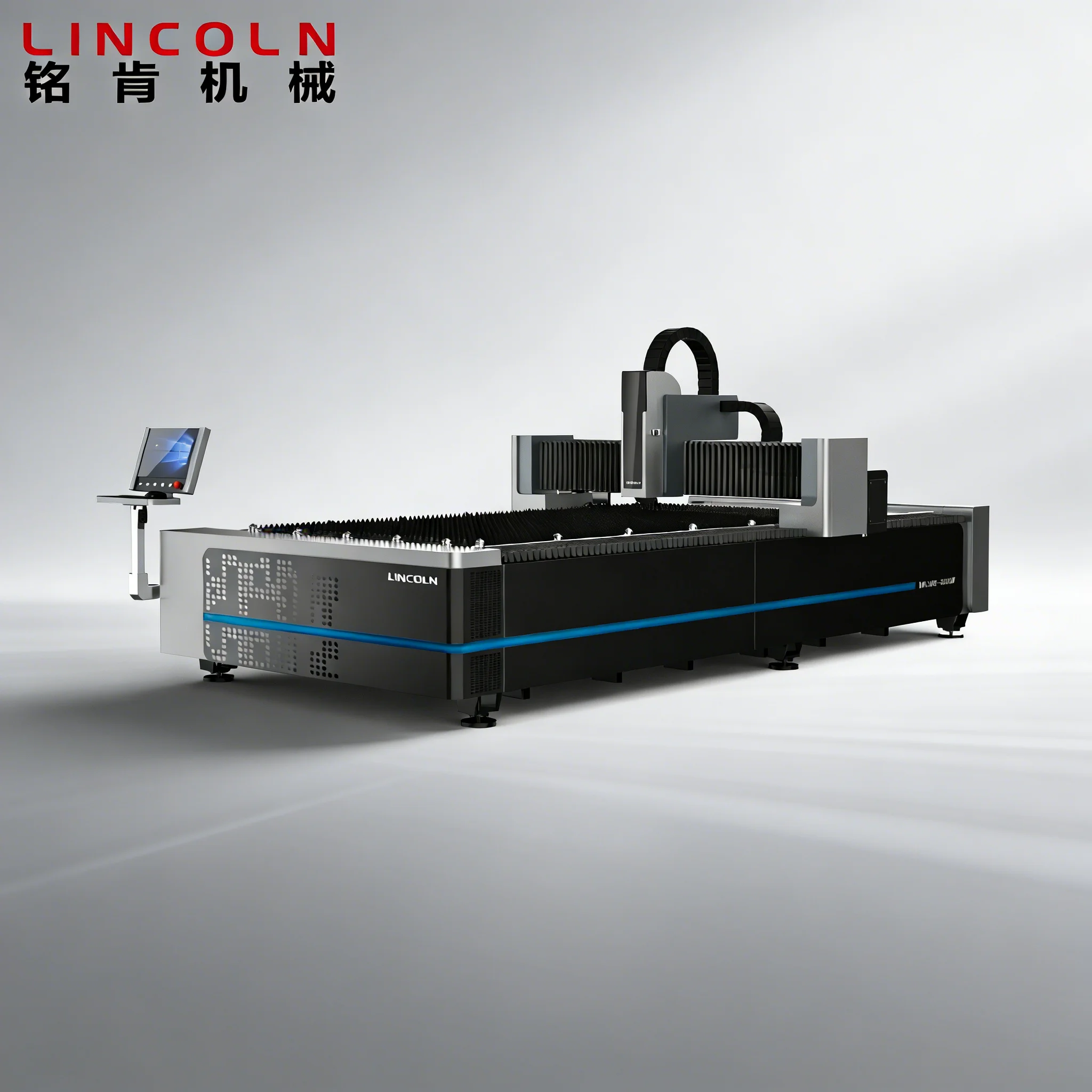 LINCOLN 4020 2000W FSCUT1000S Digital Automatic 3-Axis Large Format CNC Fiber Cutting Machine for Long Sheet Metal