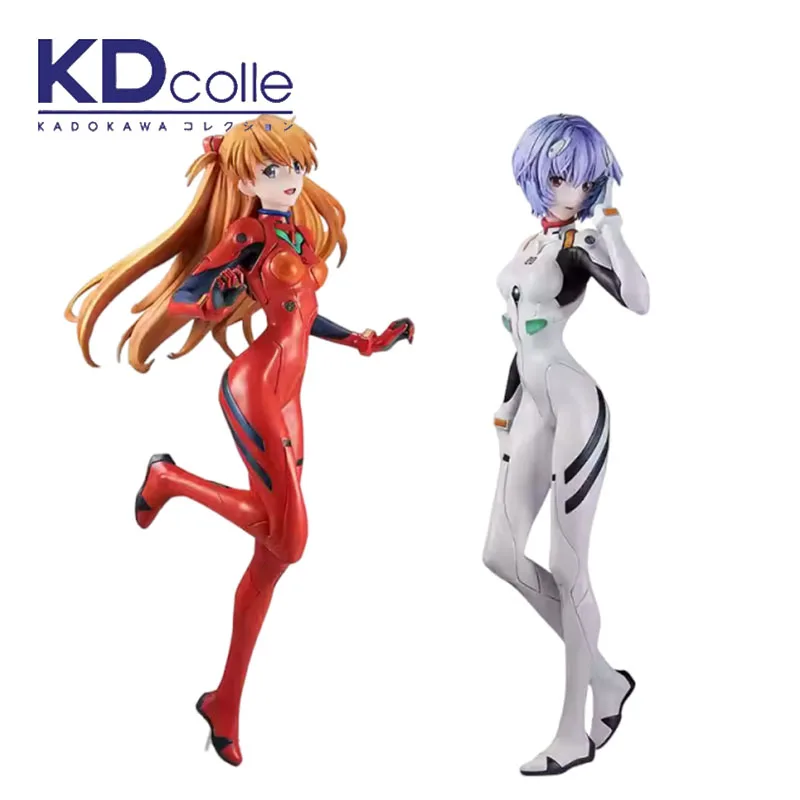 Genuine Original KADOKAWA NEON GENESIS EVANGELION Ayanami Rei Asuka Langley Soryu PVC Anime Figure Model Doll Toy Ornament Gift