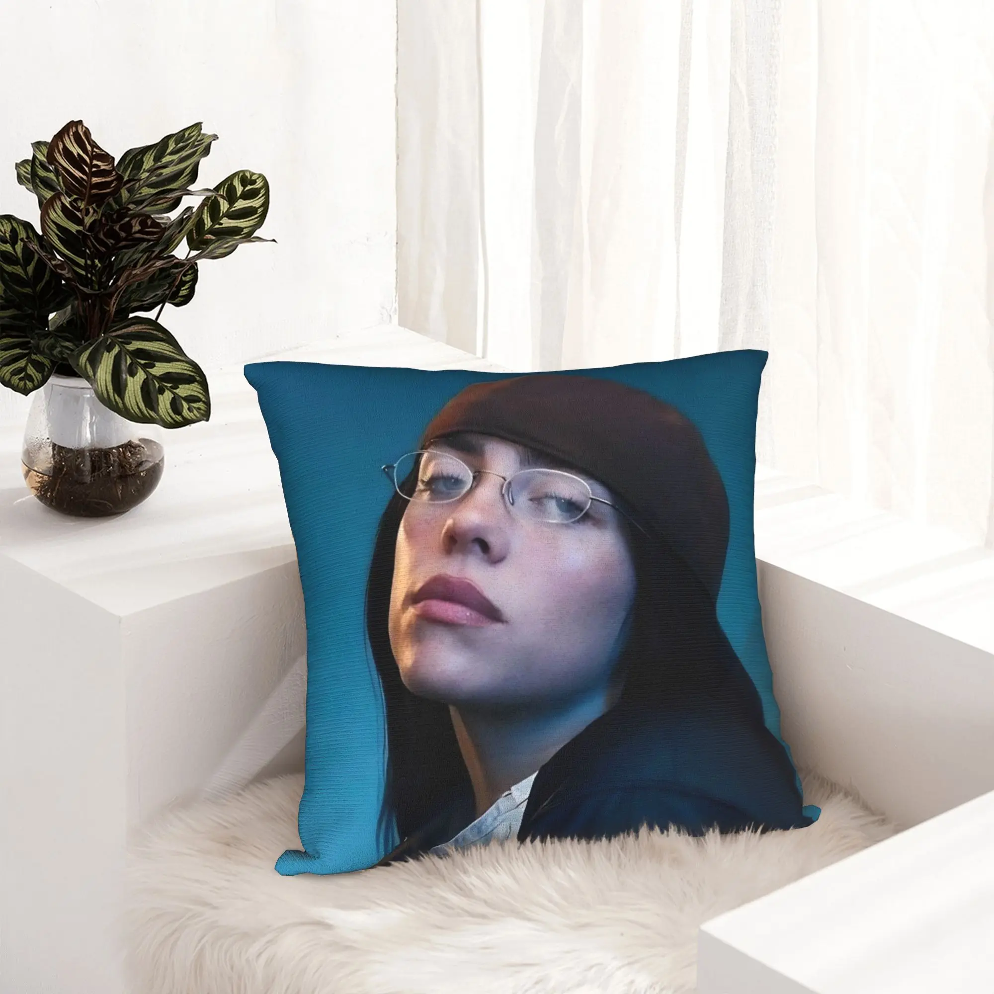 Popular Singer B-Billies Pillowcase Soft Polyester Cushion Cover Decorations  Throw Pillow Case Cover Sofa Zipper 18''