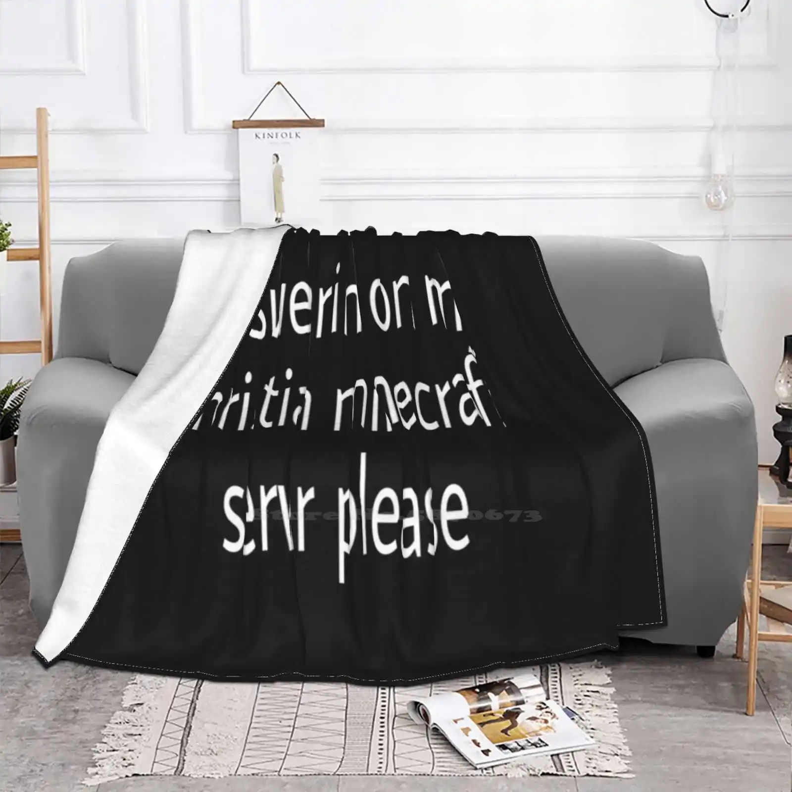 No Swearing Latest Super Soft Warm Light Thin Blanket Christian Meme Funny