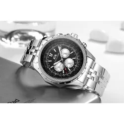 Automatic Mens Watch Mechanical Movement Stainless Steel Fashion Sports Blue Black White Dial Business Fashion Watches