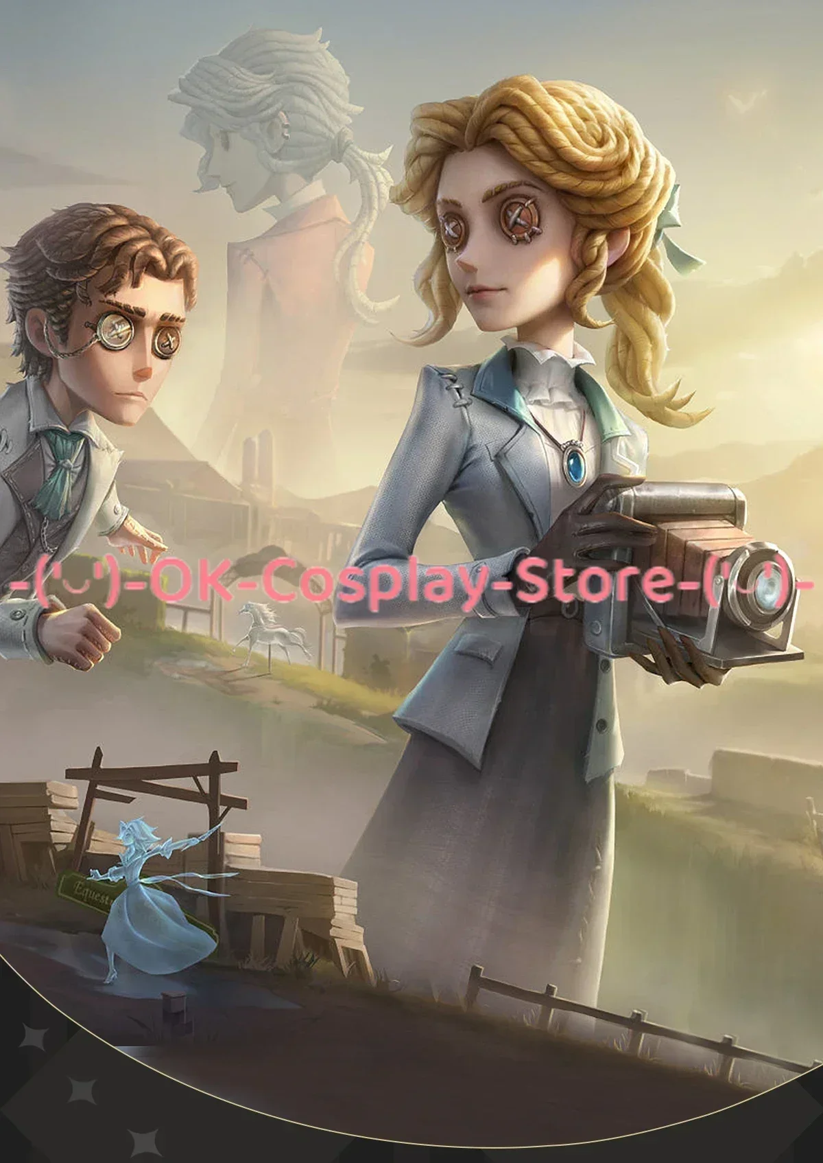 [Custom Made] Alice Dross Cosplay Costume Game Identity V Journalist Cosplay Women Cute Party Suit Halloween Uniforms