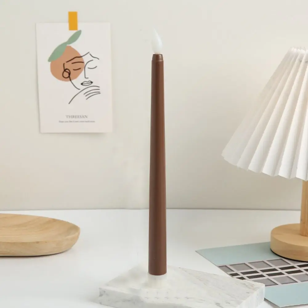 

Simulation Led Candles Battery Operated with Flickering Flame Candlesticks 3D Wick Tall Atmosphere Light Restaurant