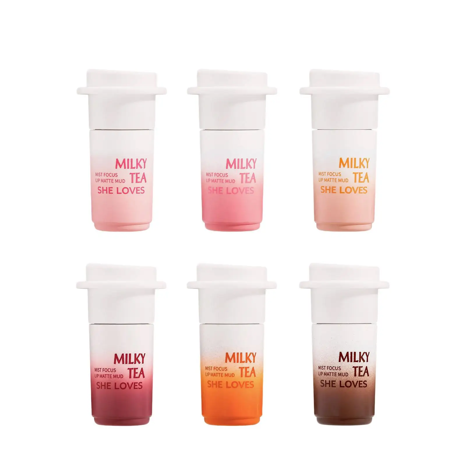 Lip Clay Lipstick Blush Cup Shape Matte Velvet Hazy do ust i policzków