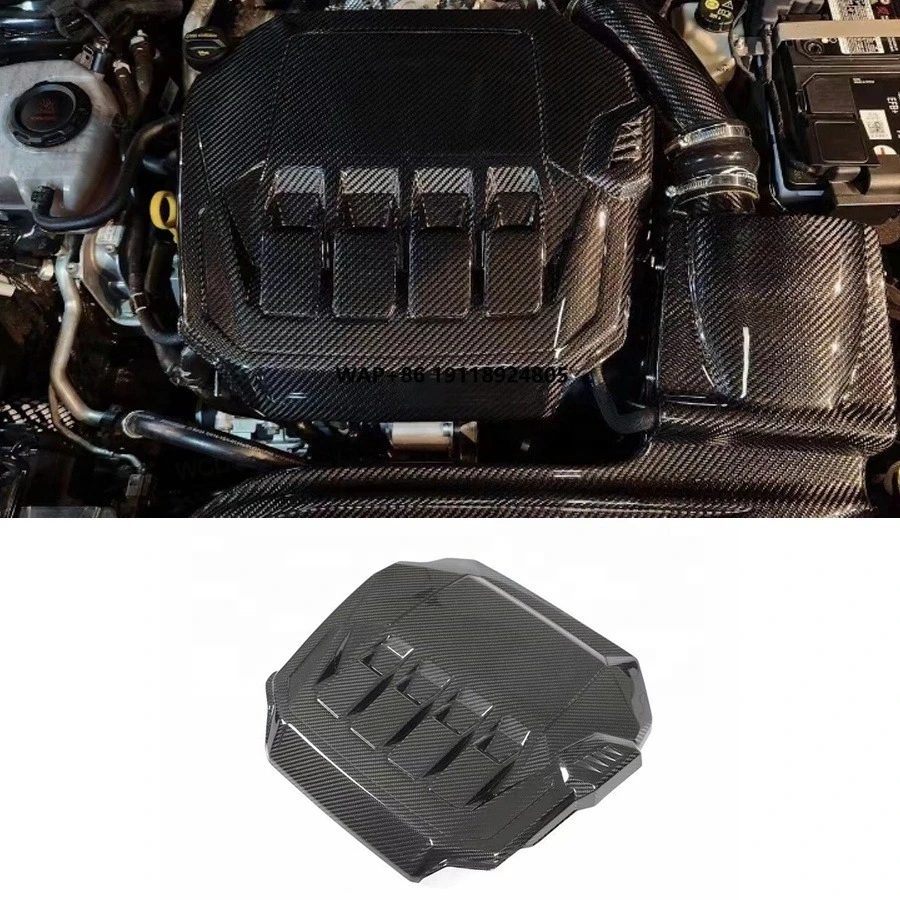 

For Golf 8 MK8 GTI 2021-2023 Carbon Fiber Engine Cover Front Hood Engine Cover Interior Parts