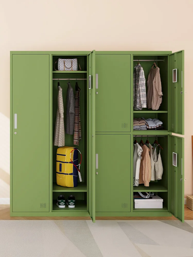 Color staff locker with lock swimming pool locker dormitory balcony storage cabinet