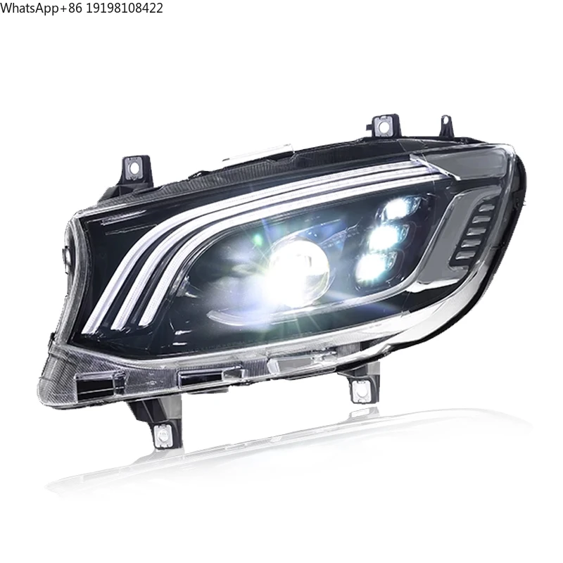 Car Headlights for Benz Sprinter 2018-2023 12V 36W LED Lamps Daytime Running Lights Dynamic Turn Signals