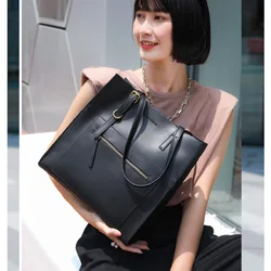 ZOOLER Original Real Full Leather Tote Bags Skin Hand Bags New Women Trendy Cow Shoulder Bag Formal Business Style#WG369