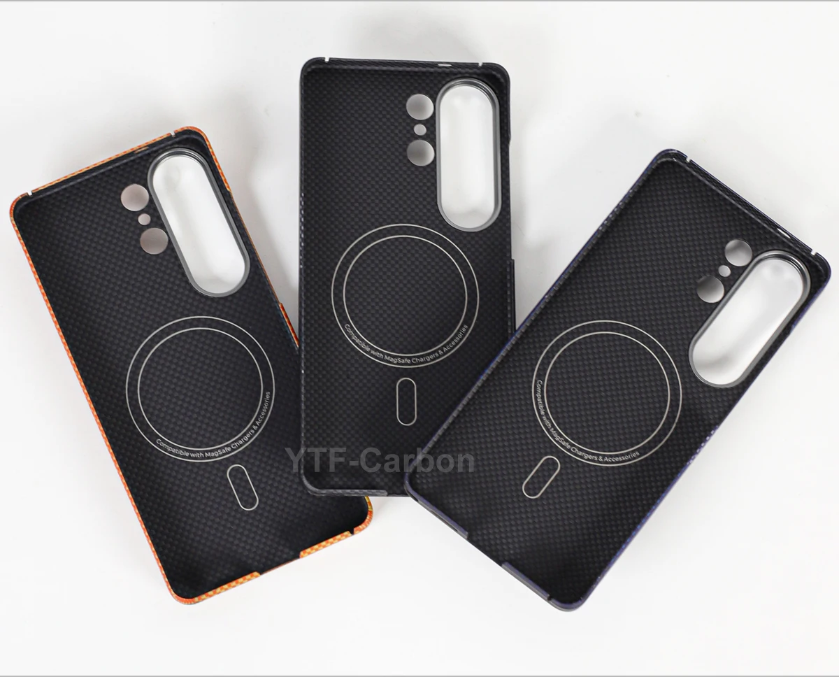 YTF-carbon Luxury Real Kevlar Case for Samsung Galaxy S26 Ultra/S26Plus/S26, Aramid Fiber Magnetic MagSafe Cover