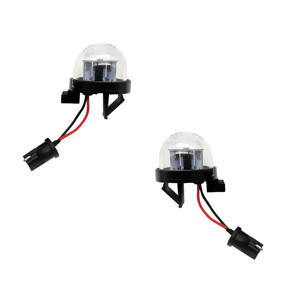 2Pcs LED Kennzeichen Licht Für Suzuki Wagon/Alto/Jimny Xenon Weiß Licht Klare Abdeckung ABS Material auto Zubehör Lampen