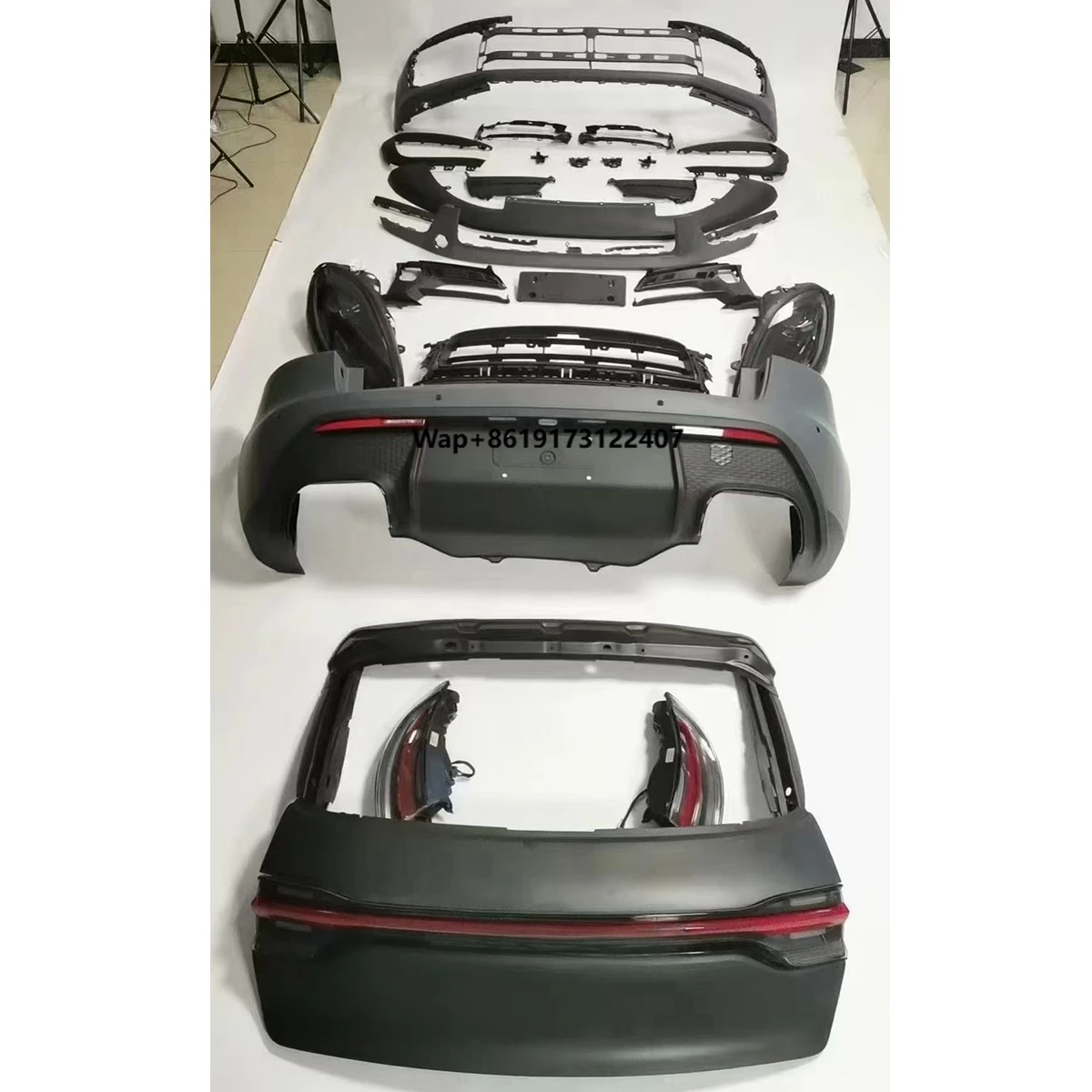PP Material Car Accessories Bumper Bodykit  for  Macan 95B.1 2014-2018 Refit to 2025 95B.3 Look Like .