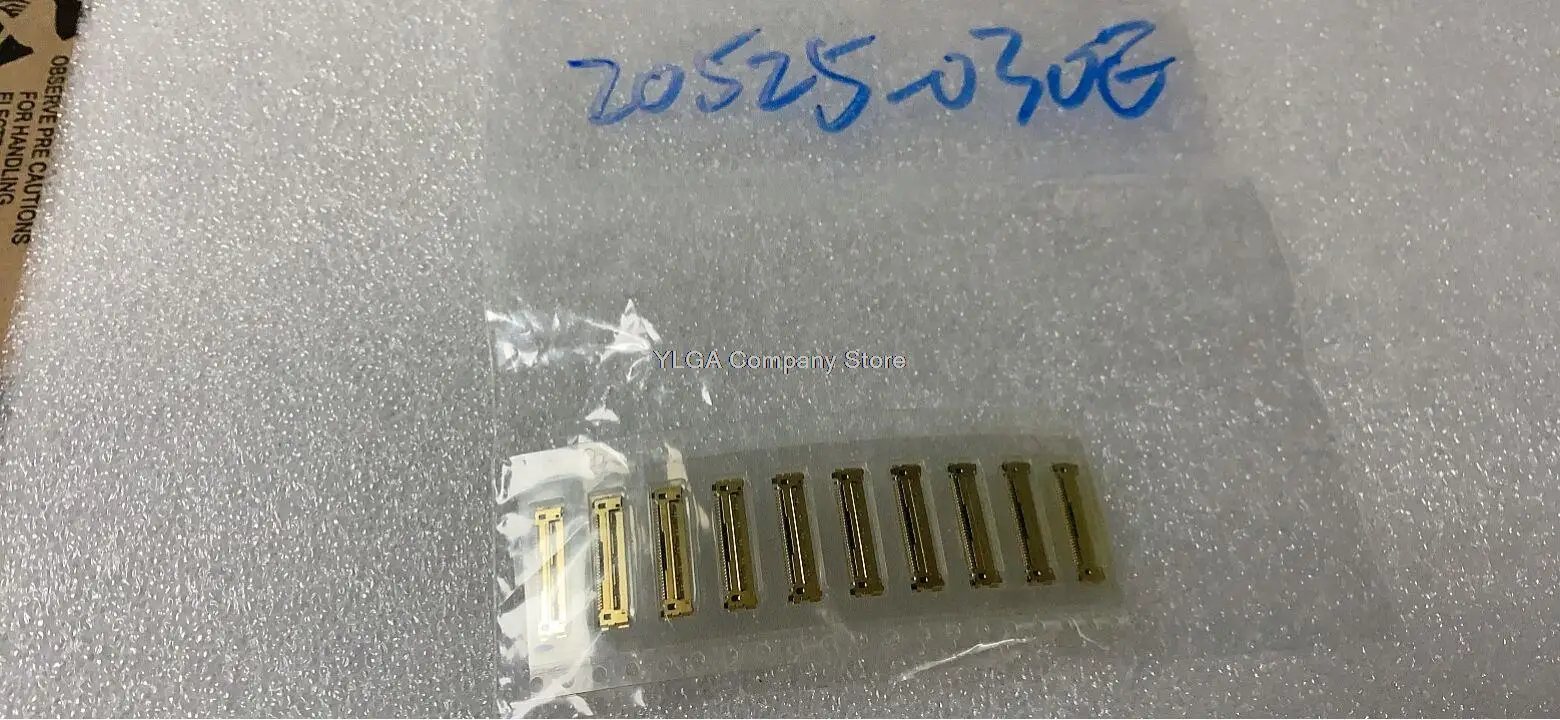 20525-030E-02 Original I-PEX 30P 0.4mm Spacing LVDS Gold Plated LCD Screen Interface             10PCS-1lot